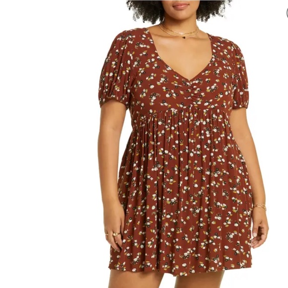 BP Flower Babydoll Mini Dress - Picture 6 of 8